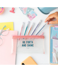 KIT DE 5 CANETAS GLITTER MR. WONDERFUL 